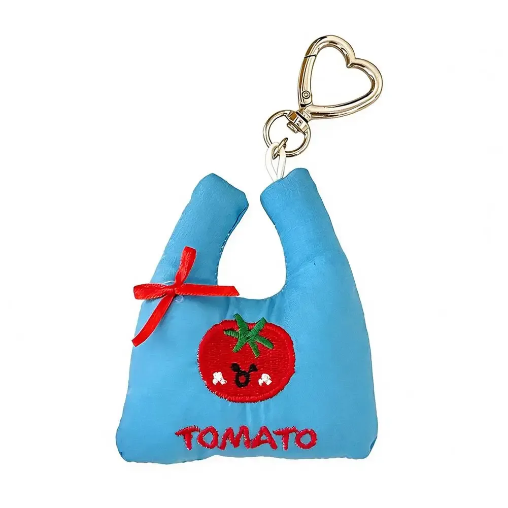 pendentif mignon pour sac de shopping, breloque cœur, porte-clés, pendentif en tissu brodé pour sac fourre-tout, décoration de sac à dos pour filles