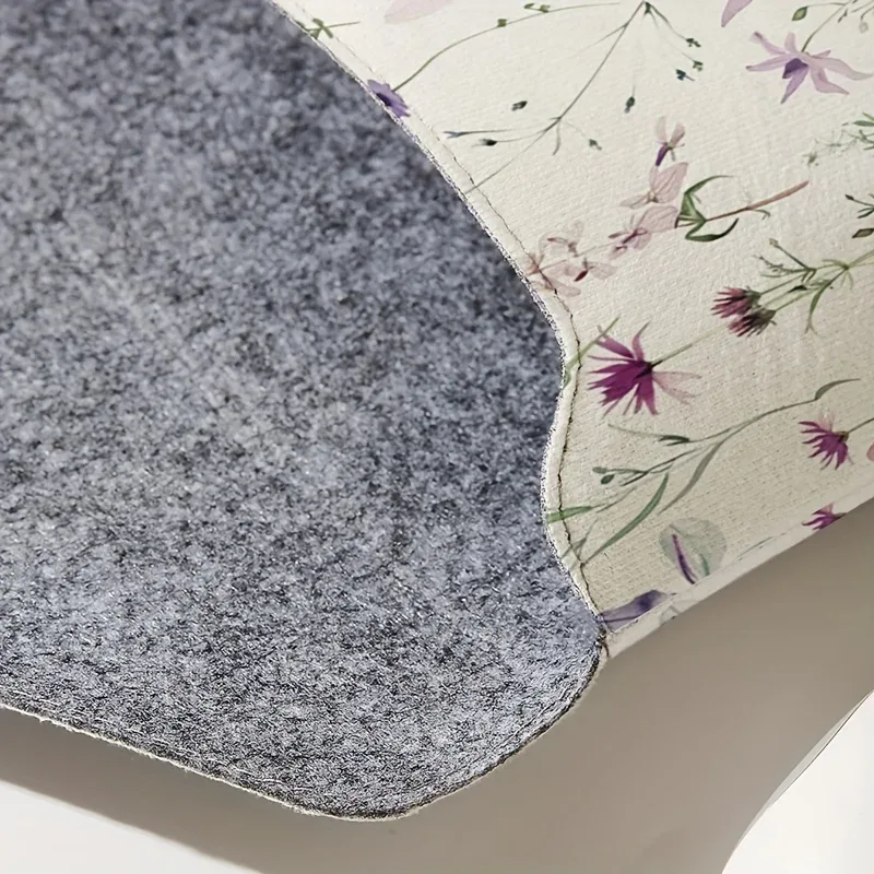 sac pour ordinateur portable à motif imprimé floral avec housse en tissu souple pour ordinateur portable, adapté au rangement à couverture souple pour ordinateur portable et au sac de rangement pour tablette