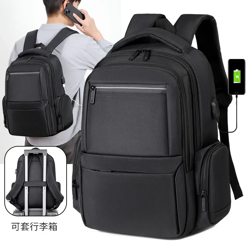 sac à dos imperméable pour hommes, grande capacité, sac à dos pour ordinateur portable de 15 pouces, sac de voyage multifonctionnel, plusieurs poches, plusieurs couleurs disponibles