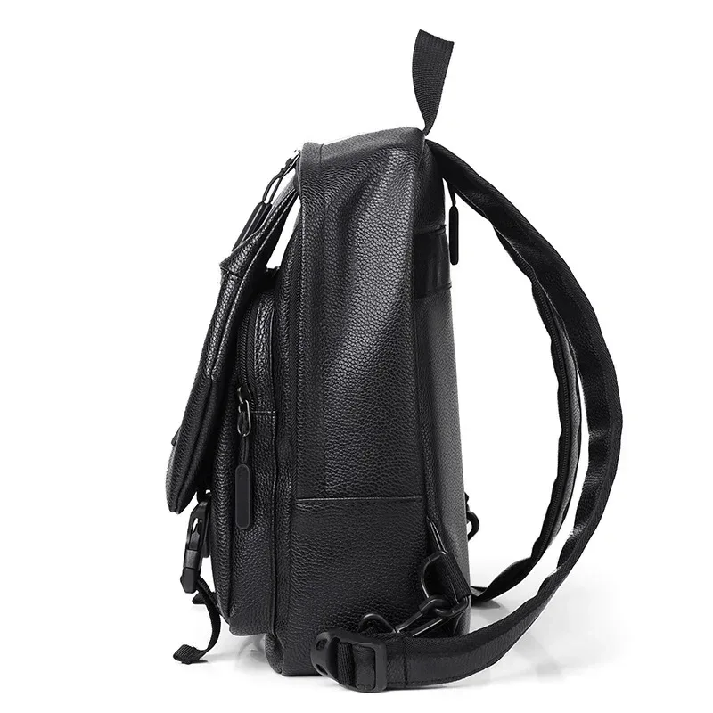 mini sac à dos pour hommes, petit sac de poitrine multifonction, cartable de voyage, sac à dos en cuir pu 2024