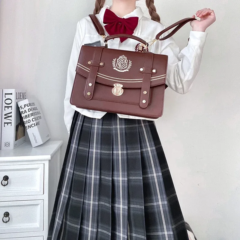sac à dos style britannique pour filles, pour étudiantes, lolita jk, sac à bandoulière, sacoches, porte-documents, livres