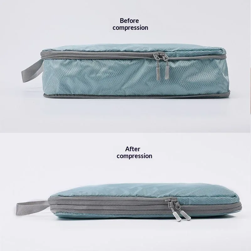 homefish ensemble de 4 sacs de rangement de voyage compressibles verticaux imperméables multifonctionnels pour bagages d'affaires