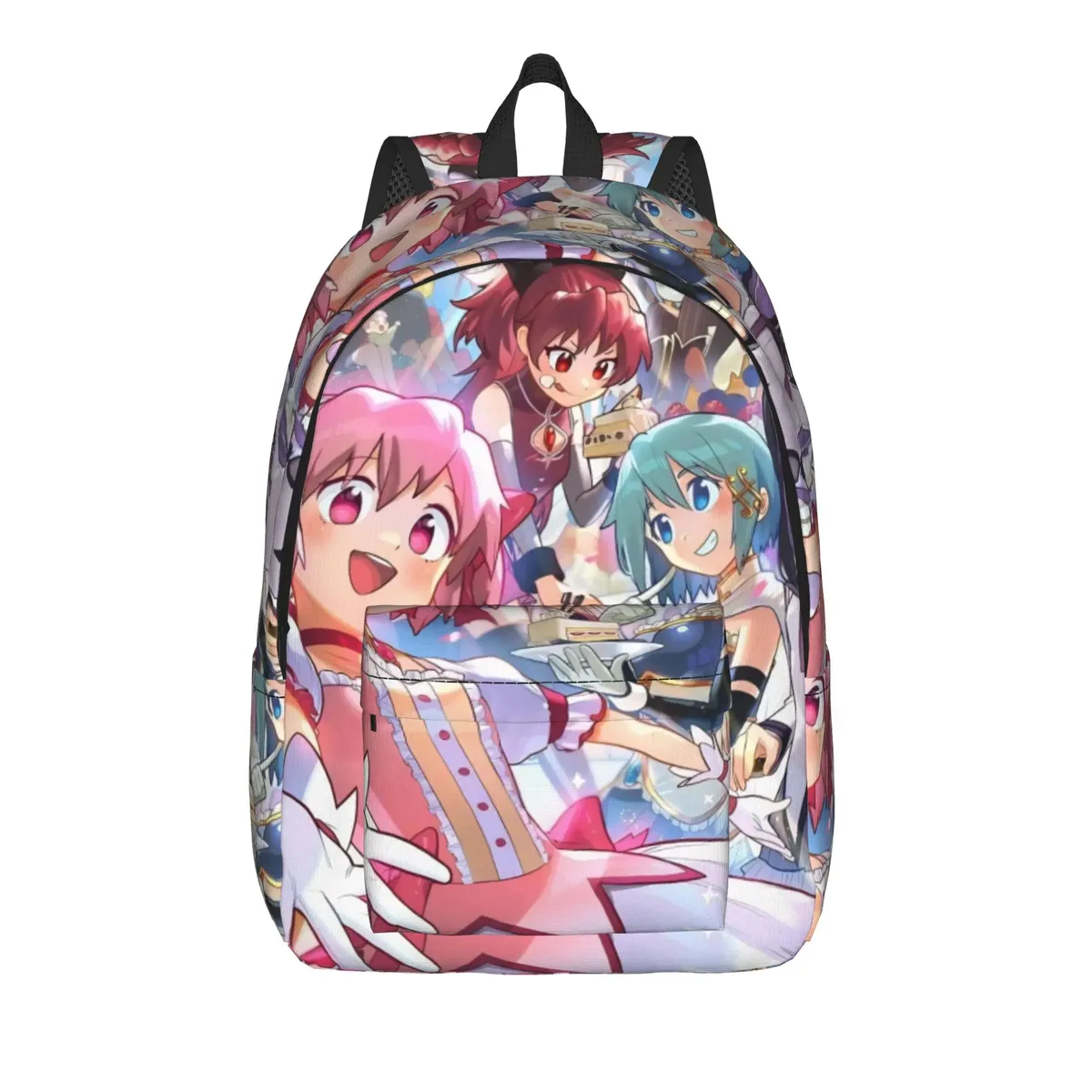 sac à dos anime puella magi madoka magica pour hommes et femmes, sac à dos d'école secondaire, sac à bandoulière pour ordinateur portable kaname madoka