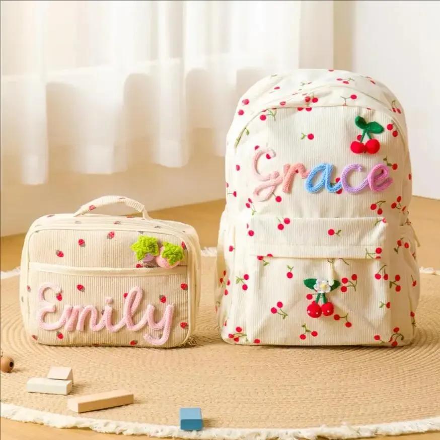 sac à dos mignon personnalisé pour enfants, design unique, décoration multicolore, sac d'escalade de voyage, cadeaux, nom personnalisé pour enfant, 2025