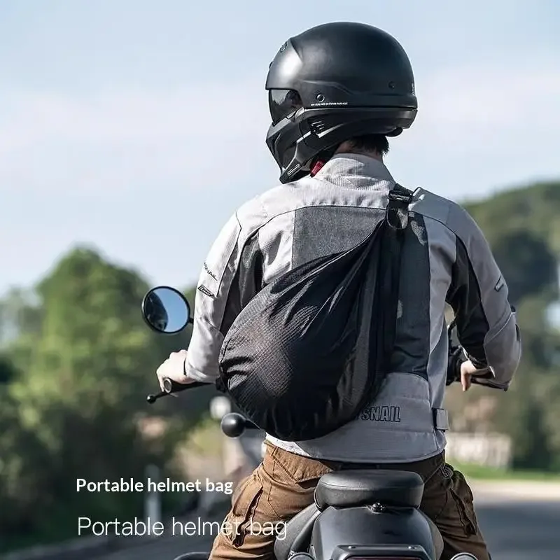 sac de rangement pour casque de moto de grande capacité, sac de transport en nylon durable, peut contenir un casque intégral, housse de protection
