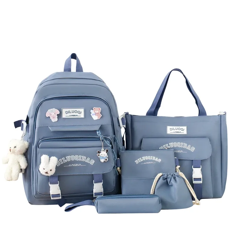 sac à dos à bandoulière pour l'école, trousse à crayons, grande capacité, pour fille et garçon, offre spéciale, 2024