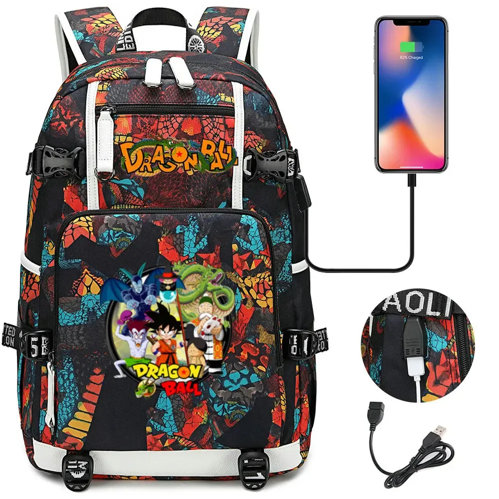 sac à dos camouflage dragon ball - sac d'école grande capacité pour étudiants, sac à dos pour enfants, sac de voyage en plein air pour garçons