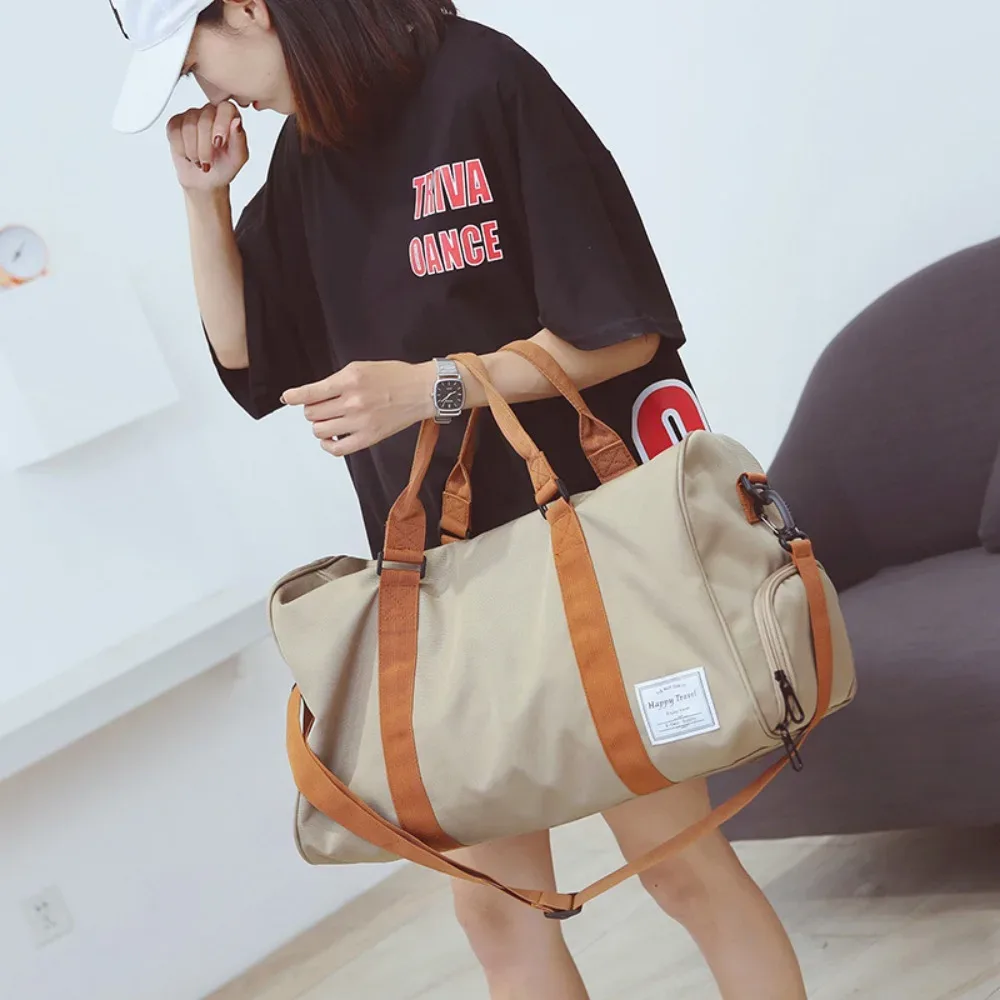 sac de voyage pour homme, grande capacité, sac de sport avec compartiment pour chaussures, sac à main décontracté pour les voyages courts