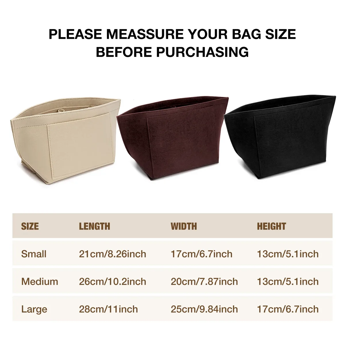 sac d'insertion en feutre pour sac à main longchamp, organisateur de sac en tissu feutré, support de maquillage, sac de voyage portable