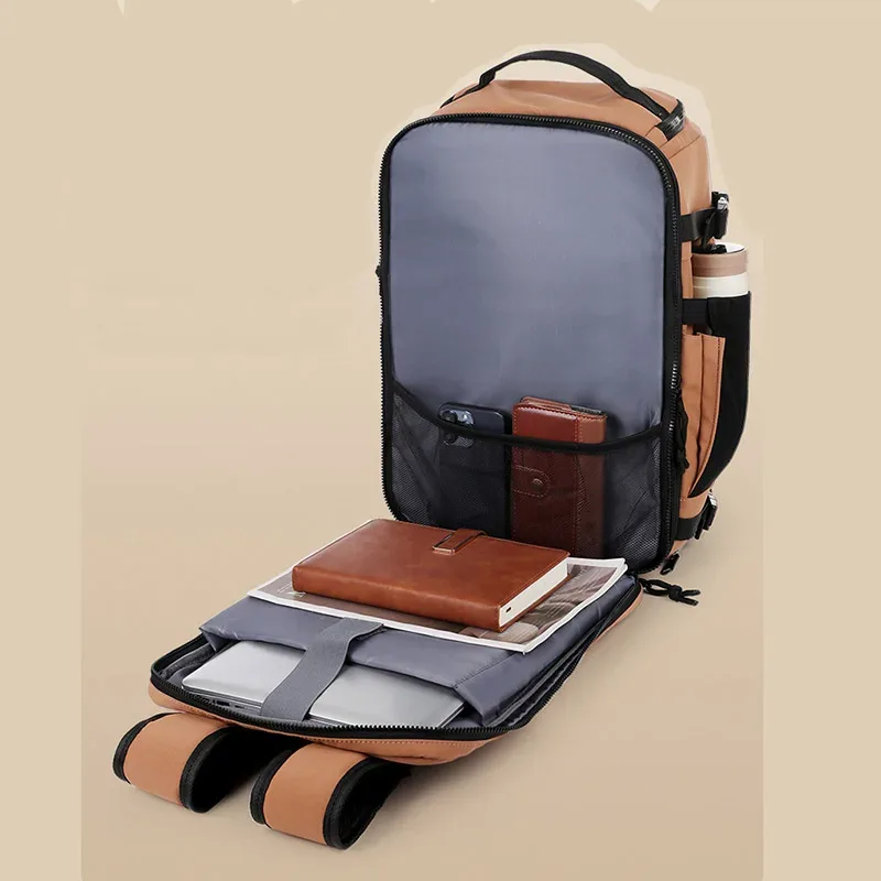 sac à dos de voyage décontracté pour hommes et femmes, sac à dos pour ordinateur portable de banlieue, sac à bagages de grande capacité, sac à deux épaules en nylon imperméable