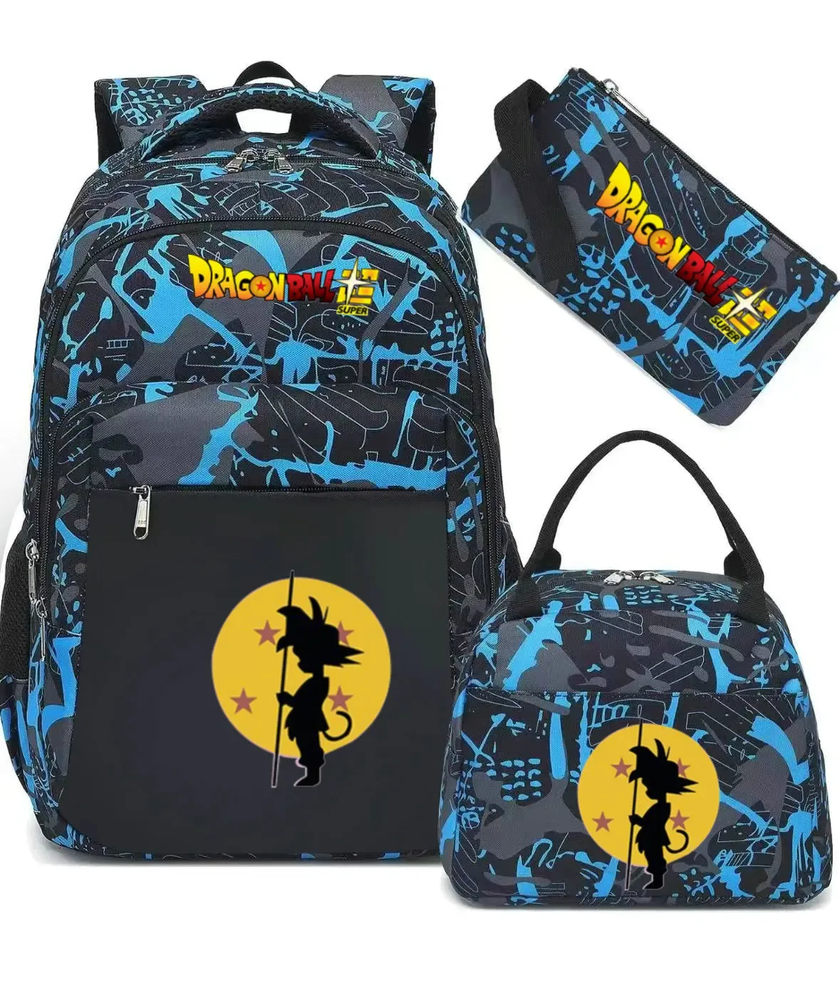 sac à dos dragon ball, sac d'école camouflage, grande capacité, pour lycéens, garçons et filles, mochila de voyage