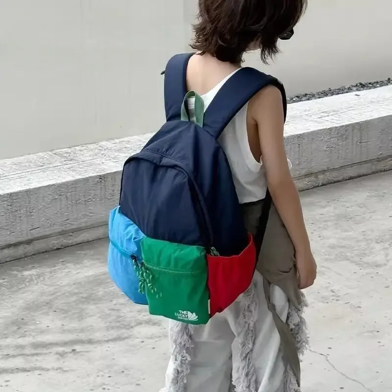 Sac à dos en nylon 2026, nouvelle collection mode coréenne, sac à livres grande capacité, léger et hydrofuge, unisexe