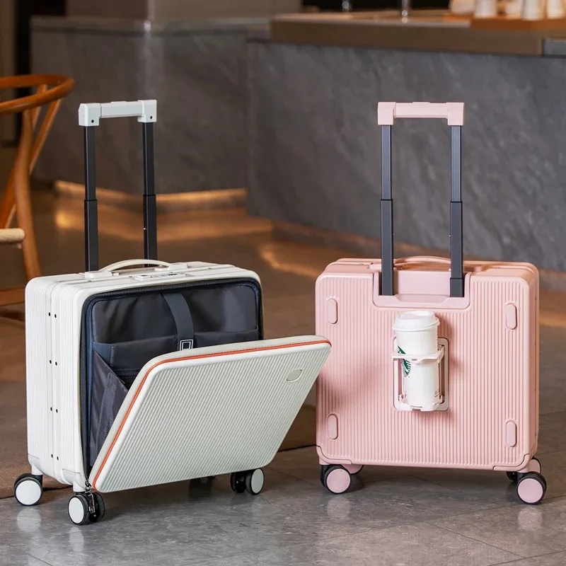 valise à main de 16/18 pouces, nouveau bagage multifonctionnel, serrure douanière, couvercle d'ouverture avant, valise de voyage à compartiment profond, 2026