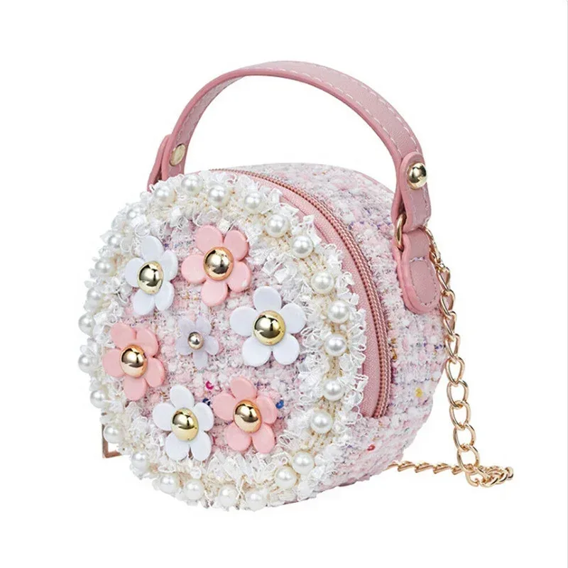 Sac à bandoulière princesse pour femmes et petites filles, joli sac à fleurs pour enfants, sac messager pour bébé, initié, tout-petit, nouveau