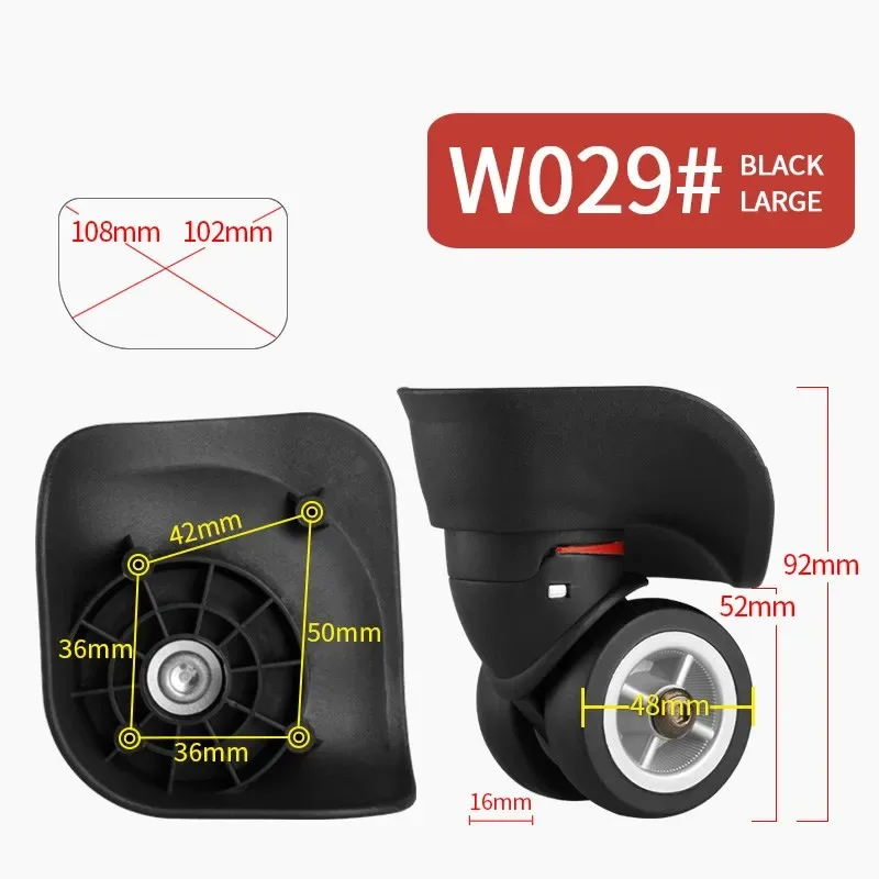 roue à bagages roues de remplacement accessoires de valise roulettes universelles valise à bagages roulante accessoires à roulettes sacs roulette