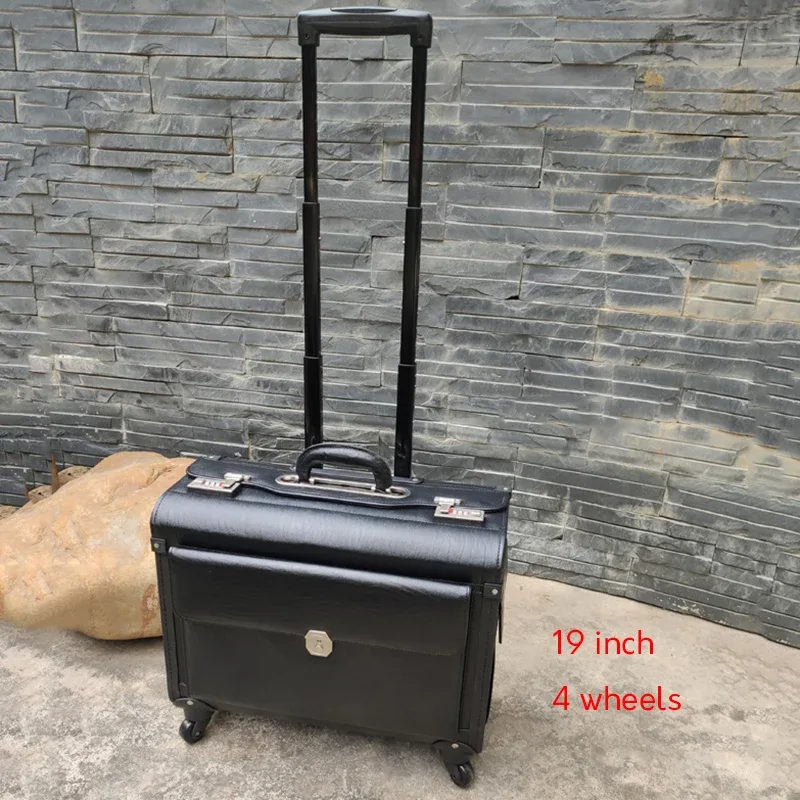 valise à roulettes pour capitaine, avocat, steward, photographie d'affaires, valise de cabine, agent de bord, train à grande vitesse