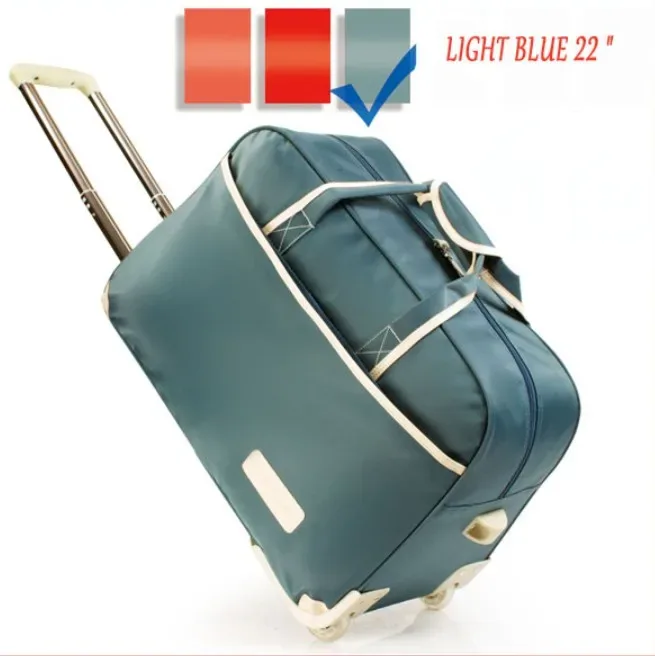 femmes sac de voyage sur roues bagages valise chariot haute qualité bagages valise à roulettes femme décontracté épaississement valise à roulettes