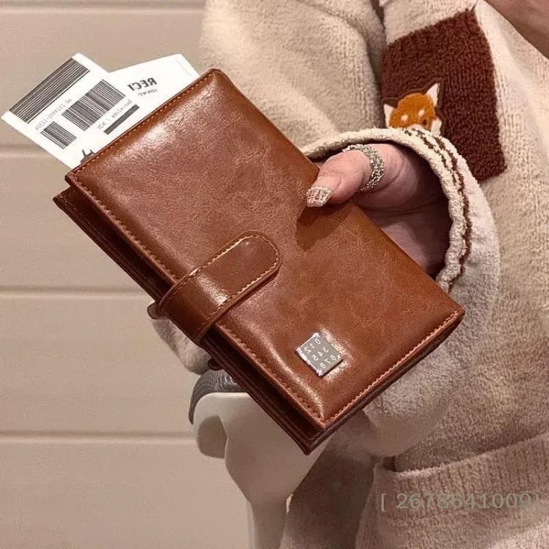 ⚑ Portefeuille de voyage pour femme et homme, porte-cartes, blocage RFID, porte-cartes de crédit, porte-passeport, porte-billets d'avion, portefeuilles multifonctions