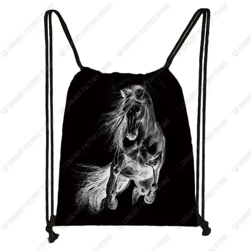 sac à dos cool horse colt meadow painting pour hommes et femmes, sac à bandoulière de proximité, sac de voyage à la mode, sacs de plage décontractés, porte-chaussures souple