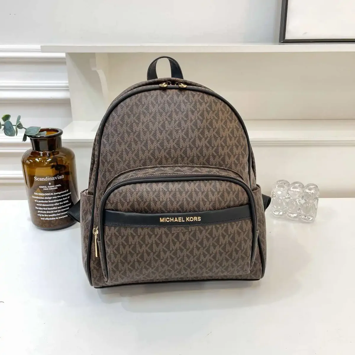 sac à dos de banlieue grande capacité polyvalent de luxe léger et tendance mk/michael kors 2026 avec imprimé