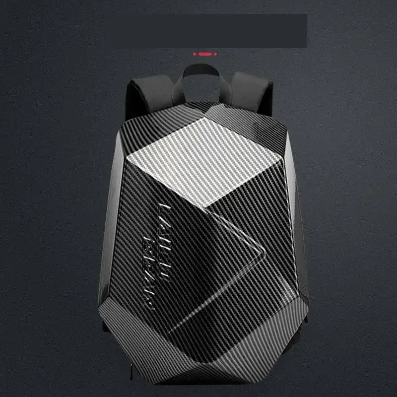Sac à dos à coque rigide pour motocycliste pour homme, équipement d'équitation, fibre de carbone, imperméable, facile, respirant, casque