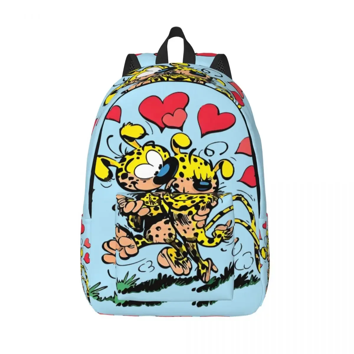 sac à dos en toile de bain familial marsupilami personnalisé pour femmes et hommes, sac à livres décontracté pour l'école et l'université, sacs de personnages de dessins animés
