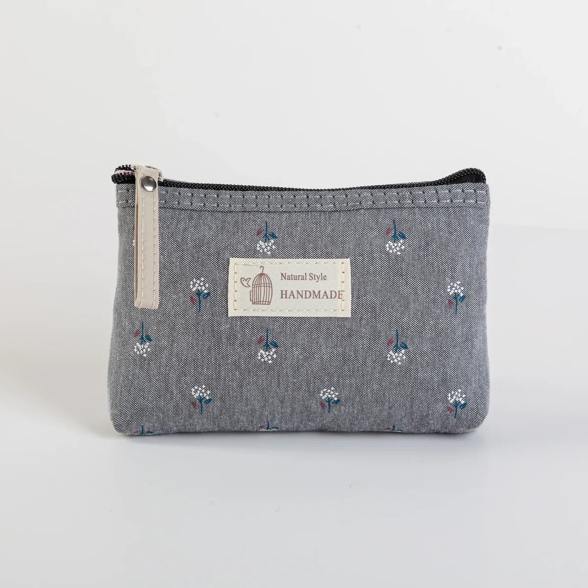 trousse de maquillage imprimée sur toile pour femmes, étanche, portable, style instagram, trousse à crayons pour étudiants, sac de rangement de voyage pour articles de toilette