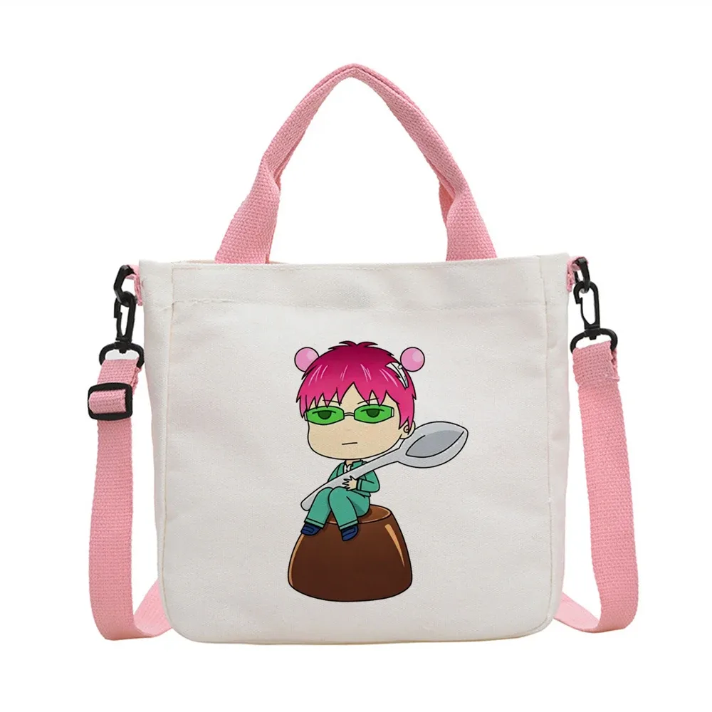 sac fourre-tout saiki k réutilisable y2k, sac de courses pliable pour femme