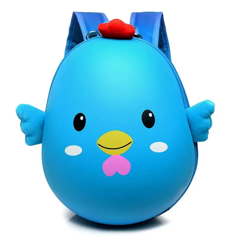 sac à dos pour enfants en forme de poulet de dessin animé, imperméable, réglable, mignon et durable, pour la maternelle, l'école, l'usage quotidien
