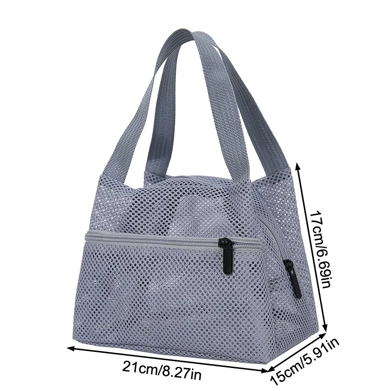 grand sac en filet à séchage rapide, sac fourre-tout léger, sac de rangement pour les essentiels de la plage et de la piscine pour les sorties en famille