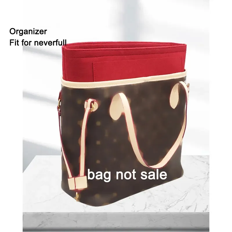 organisateur de sac à main avec fermeture éclair, compatible avec neverfull gm mm pm, séparateur et protecteur de sac à main.