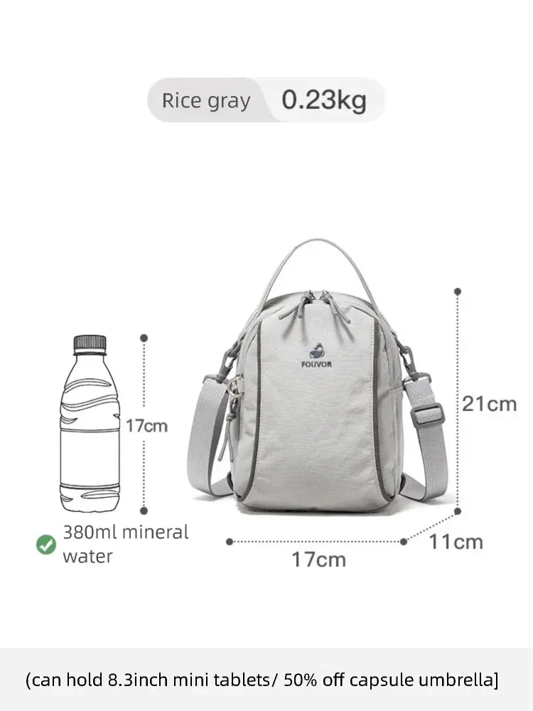 sac mini multifonctionnel en nylon fouvor 2026 imperméable léger 3-en-1 sac à bandoulière sac à dos pour trajet quotidien 3073-12