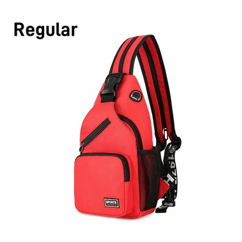sacs de poitrine pour femmes, sac à dos réglable et sac à bandoulière simple avec trou pour écouteurs, petit sac messager de sport de voyage oxford pour filles