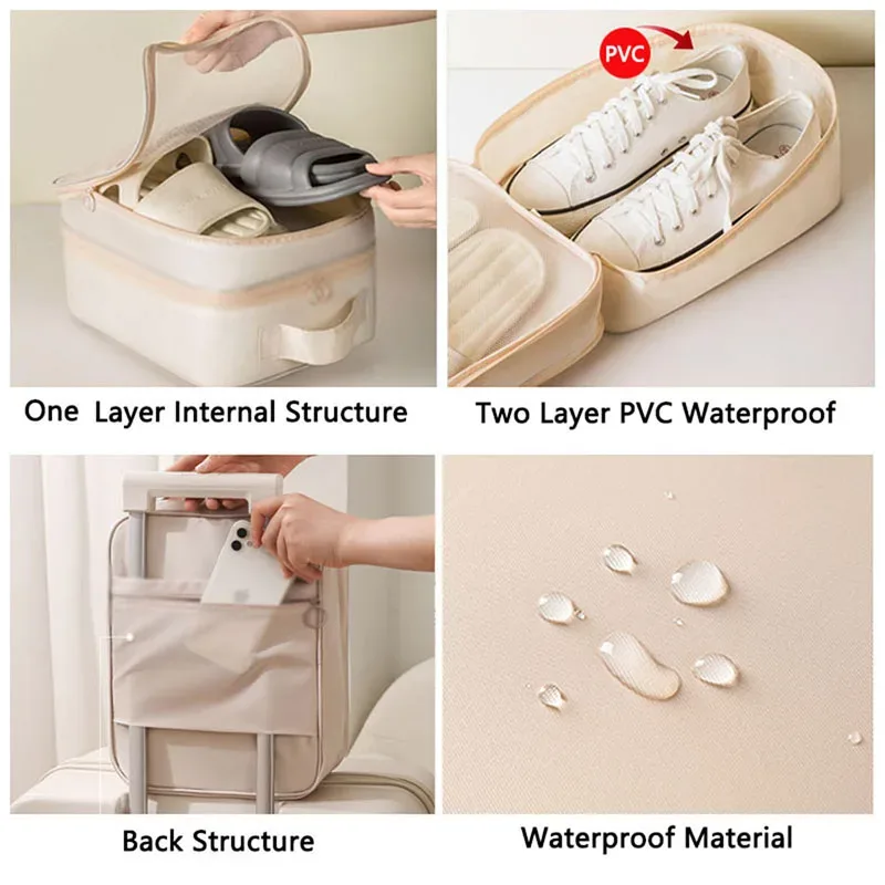 sac à chaussures de voyage portable de haute qualité, sous-vêtements, sac de rangement de chaussures, emballage cube organisateur multifonction, accessoires de voyage