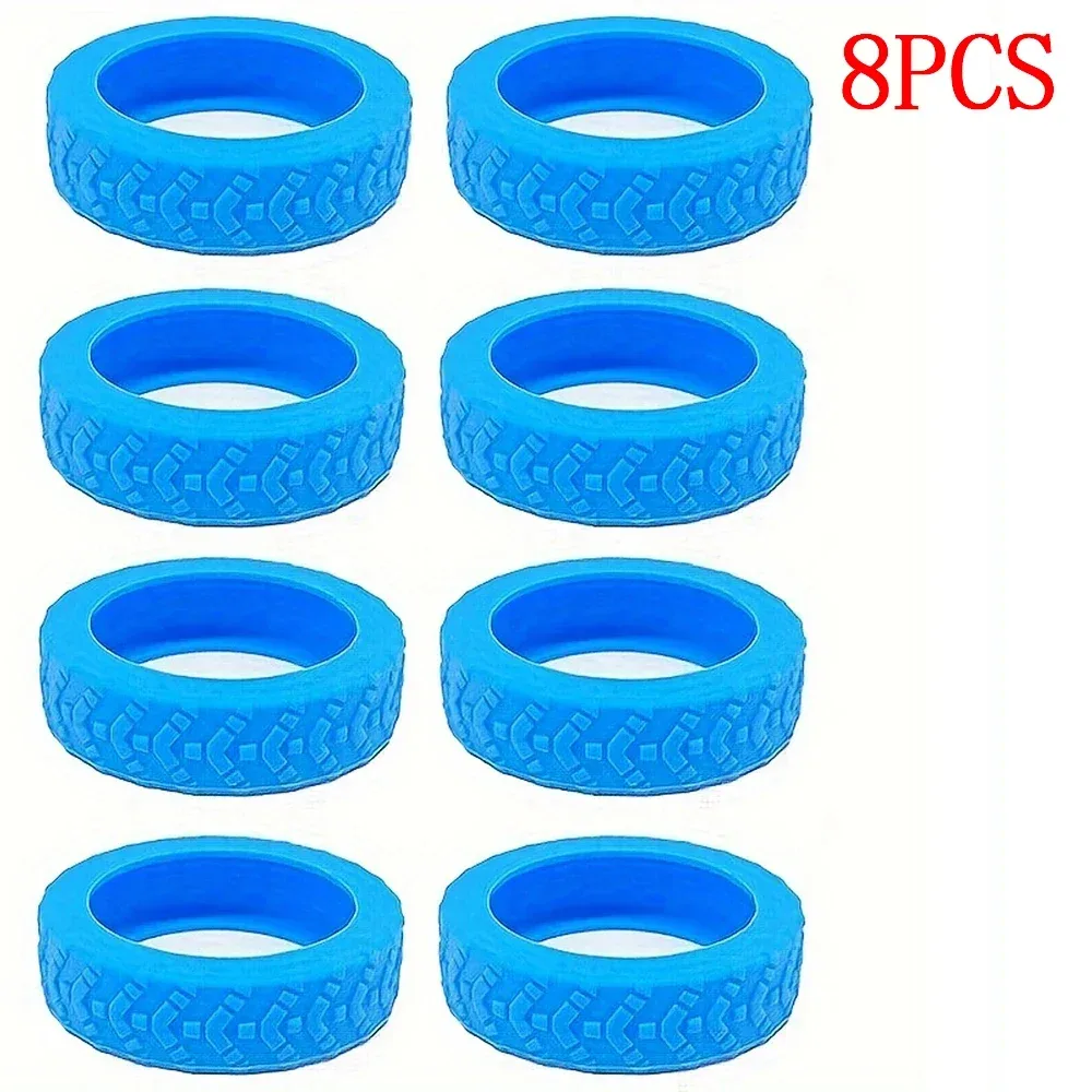 protecteur de roues de bagages en silicone, 8 pièces, roulettes, chaussures, valise de voyage, réduit le bruit, accessoires de couverture de protection