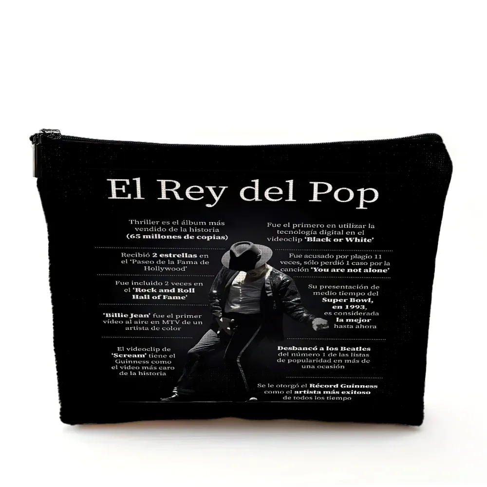 sac à cosmétiques michael jackson, sacs de maquillage double imprimé super star, sac à main de mariage pour femmes, organisateur de voyage pour dames, portefeuille pour enfant