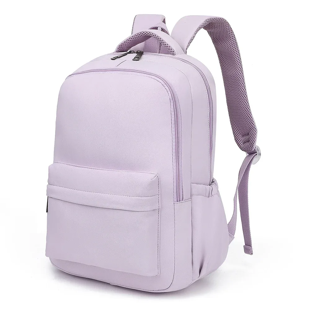 sac à dos en toile imperméable pour étudiants, sac de nettoyage solide pour hommes et femmes, sacs à dos de voyage simples, sacs pour ordinateur portable de 16 pouces, école, garçon, fille