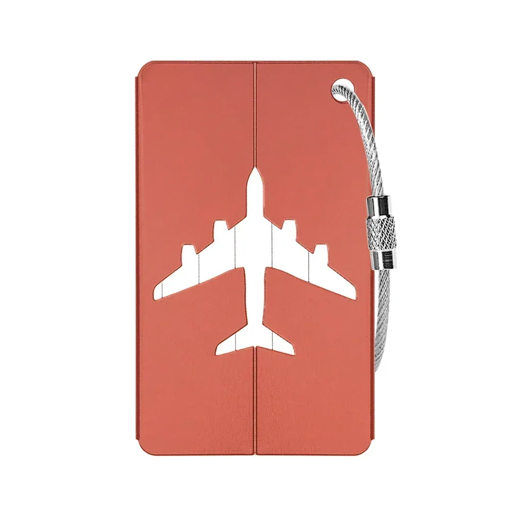 étiquette d'identification de voyage en aluminium de qualité supérieure, 1/10 pièces, durable, identification des bagages, porte-carte de visite, élégant, portable, sac d'étiquette de bagage