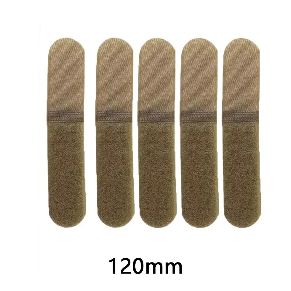 5 pièces sangles en nylon auto-agrippantes 120/160 mm pour fixation de cordons, attaches de câbles et organisation de sacs à dos