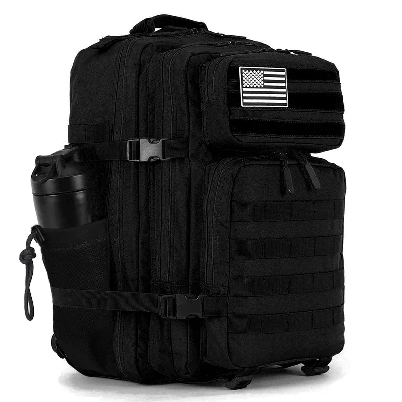 sac à dos tactique pour la gestion de la préparation des repas, 45l, étanche, isolé, refroidisseur de déjeuner, pour salle de sport, randonnée, camping, voyage, double porte-gobelet