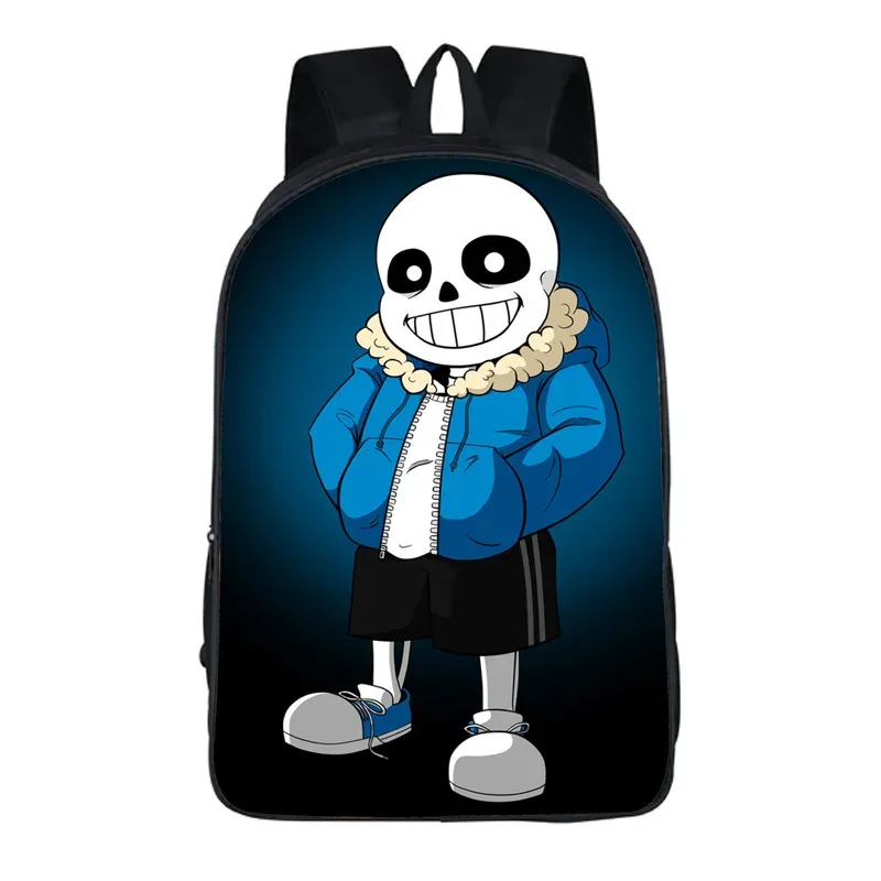undertale dessin animé sac à dos sac d'école 40 cm/15.7 pouces sac à dos livre sacs ordinateur sac à dos pour garçon fille meilleur cadeau