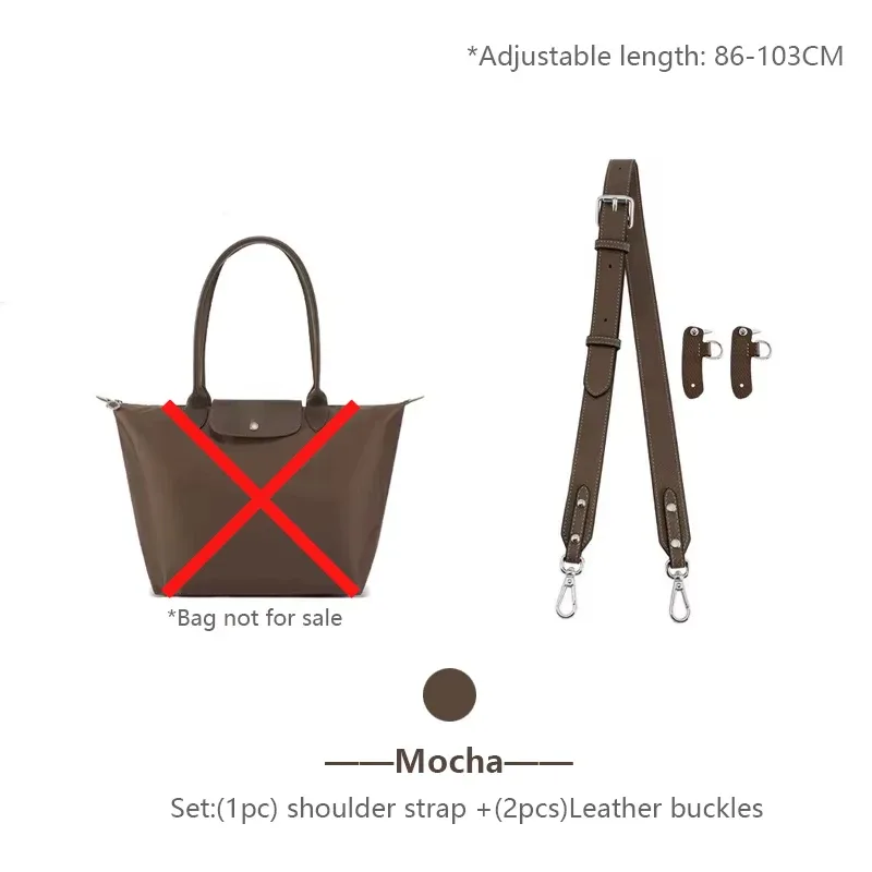 sangle de sac à bandoulière pour sac à bandoulière en cuir longchamp m, ceinture durable à porter en travers du corps, sans perçage, accessoires de remplacement