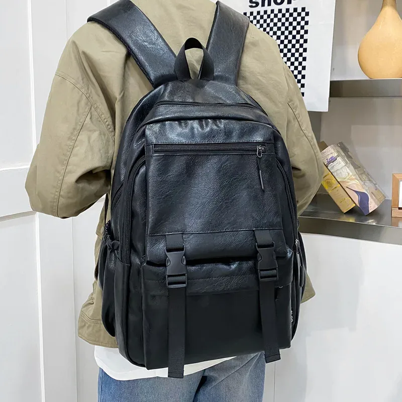 sac à dos de luxe pour hommes, tendance, voyage, étudiant, version coréenne, pochette d'ordinateur, grande cap