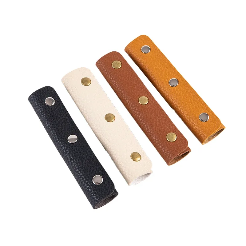 1pc sac à bagages poignée enveloppement en cuir housse de protection sac accessoires bandoulière pad remplacement sangle accessoire bricolage