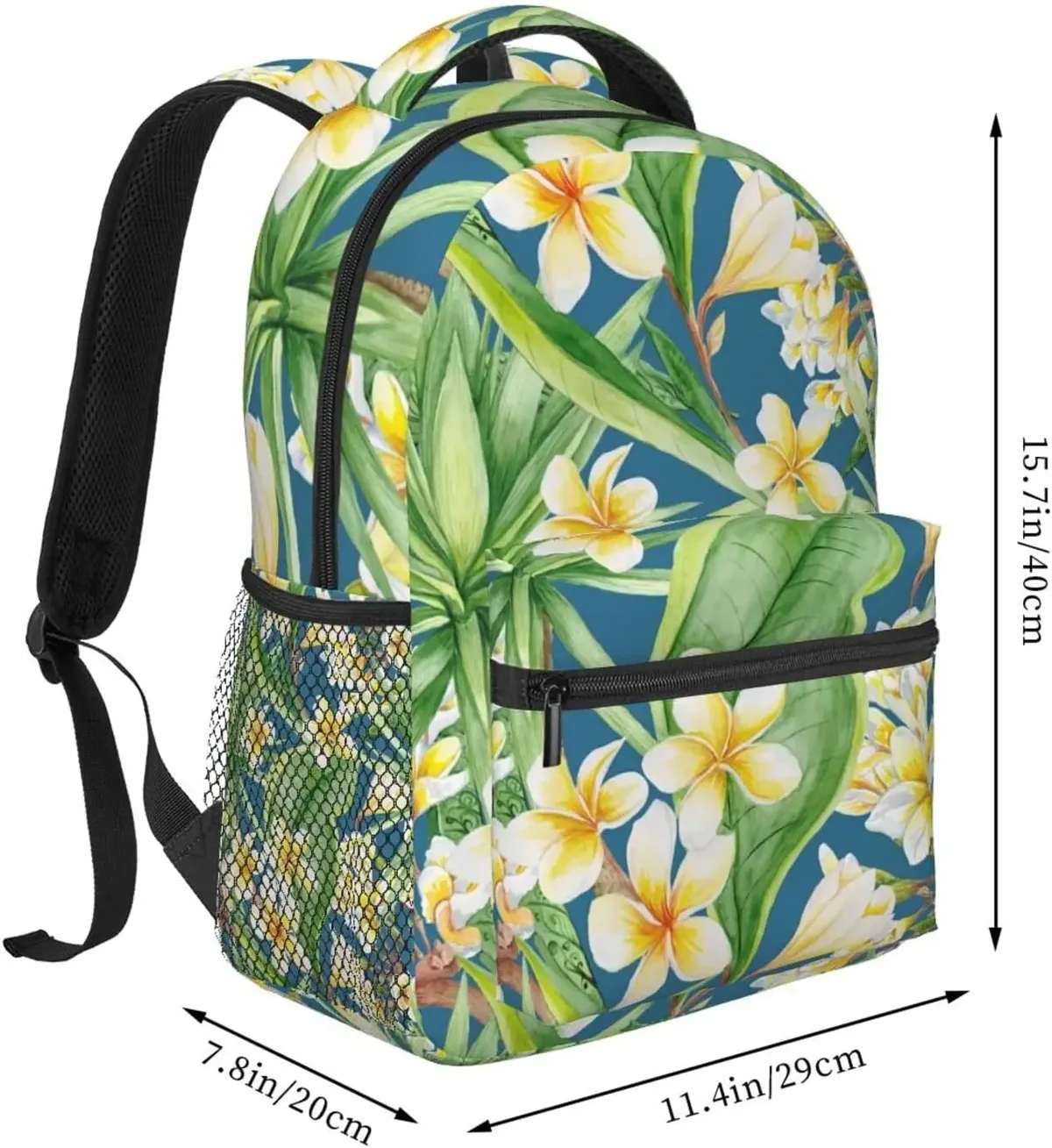 Sac à dos à motifs de palmier hawaïen pour homme et femme, joli cartable pour ordinateur portable, voyage, randonnée, camping