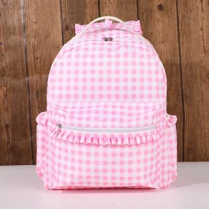 sacs à dos scolaires pour filles, grande capacité, à volants, à carreaux, cadeaux pour adolescentes, étudiantes du collège et du lycée, voyage