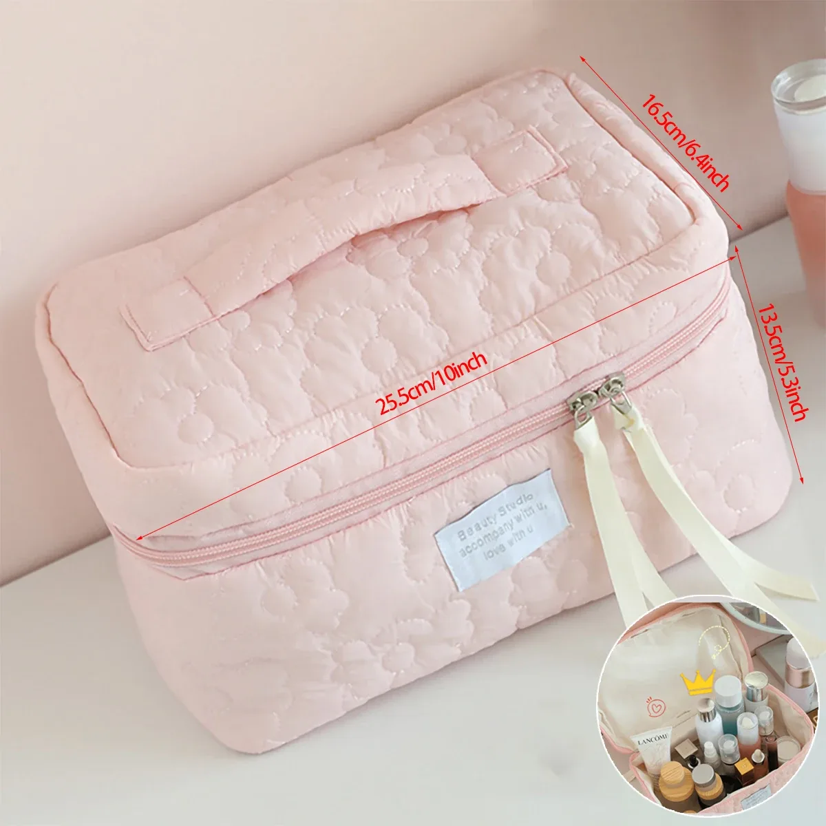 ins style – trousse de maquillage couleur bonbon, nouvelle sac de luxe léger pour femmes, sac de rouge à lèvres portable de voyage, trousse de toilette de rangement de cosmétiques