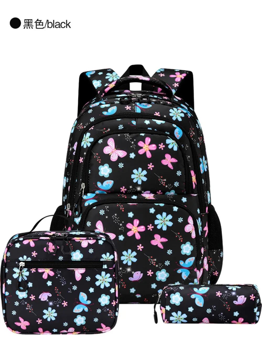ensemble de 3 sacs à dos décontractés colorés avec plusieurs poches, sac à dos pour l'université, sac de voyage pour le camping en plein air, sac de voyage pour le campus