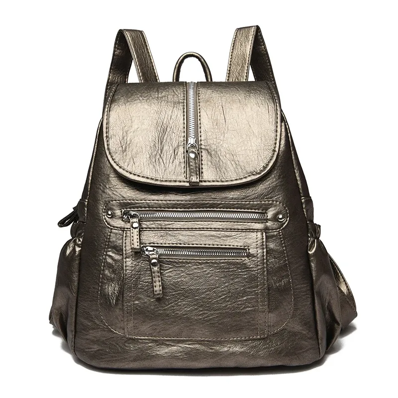 sac à dos de luxe en cuir group pour femme, décontracté, à la mode, grande capacité, voyage, qualité, peau de vache