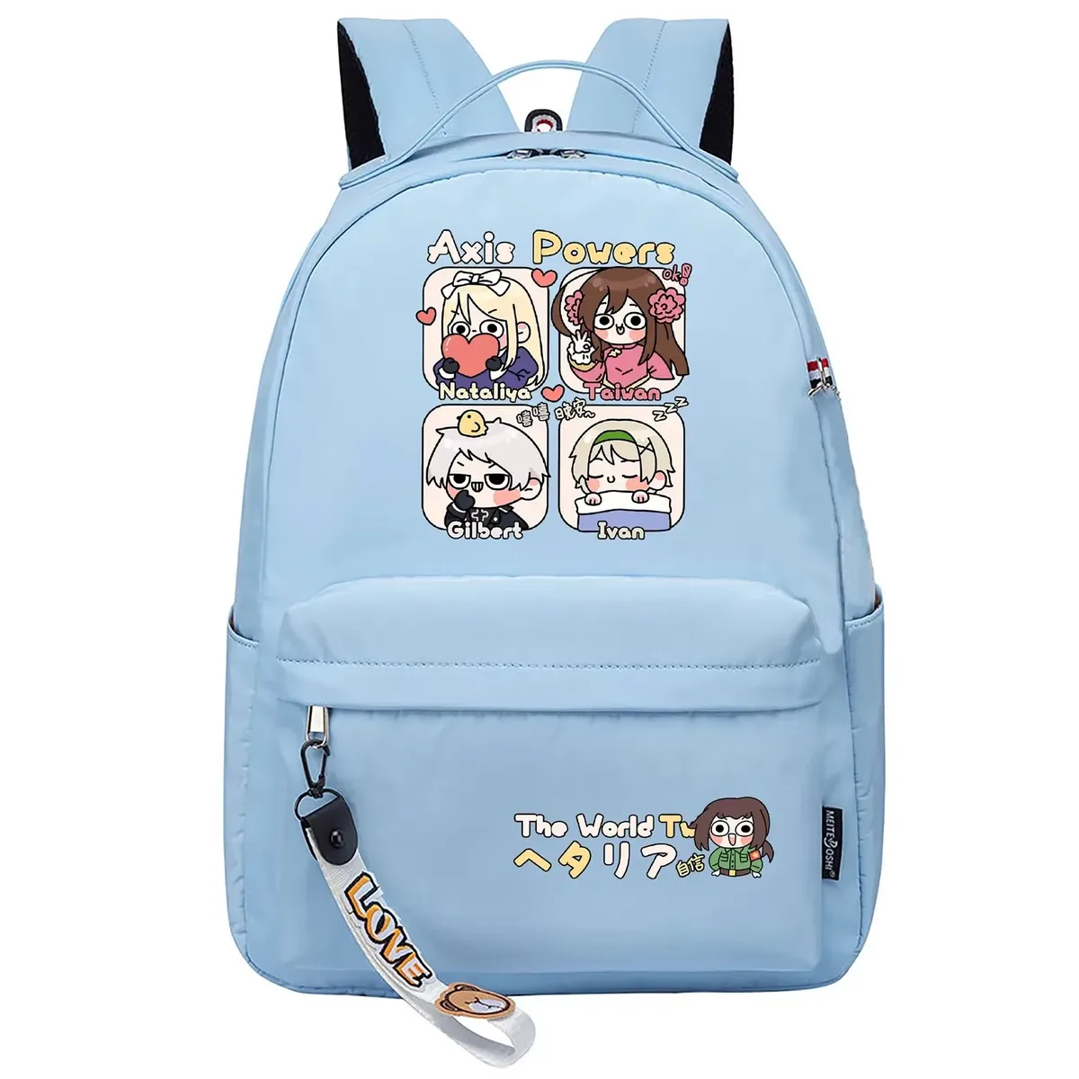 hetalia axis powers dessin animé sac à dos filles sacs d'école anime bookbags kawaii garçons voyage sac à dos mignon sac à dos sac à dos décontracté
